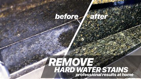 Can hard water ruin granite?