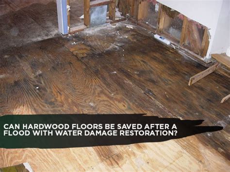 Can hardwood floors be saved after a flood?
