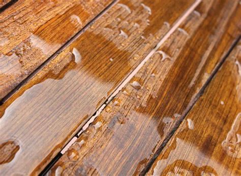 Can hardwood furniture get wet?