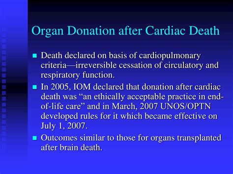 Can heart be donated after death?