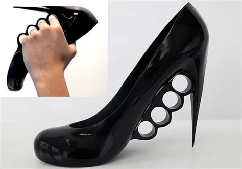Can heels be used as a weapon?