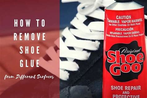 Can hot water remove shoe glue?