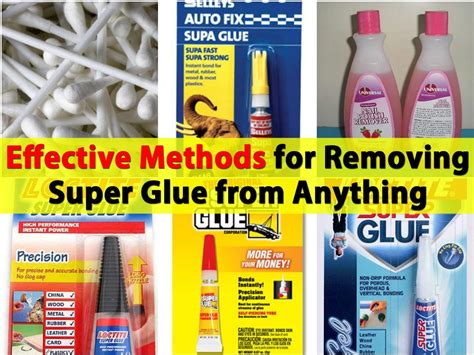 Can hot water remove super glue?