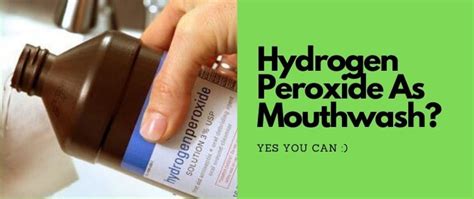 Can hydrogen peroxide help bleeding mouth?