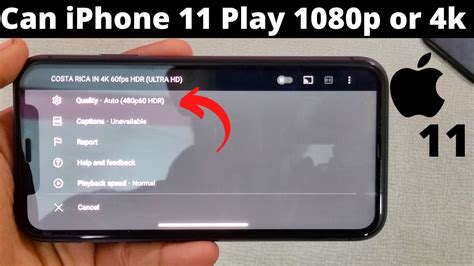 Can iPhone 11 play 1080p videos?