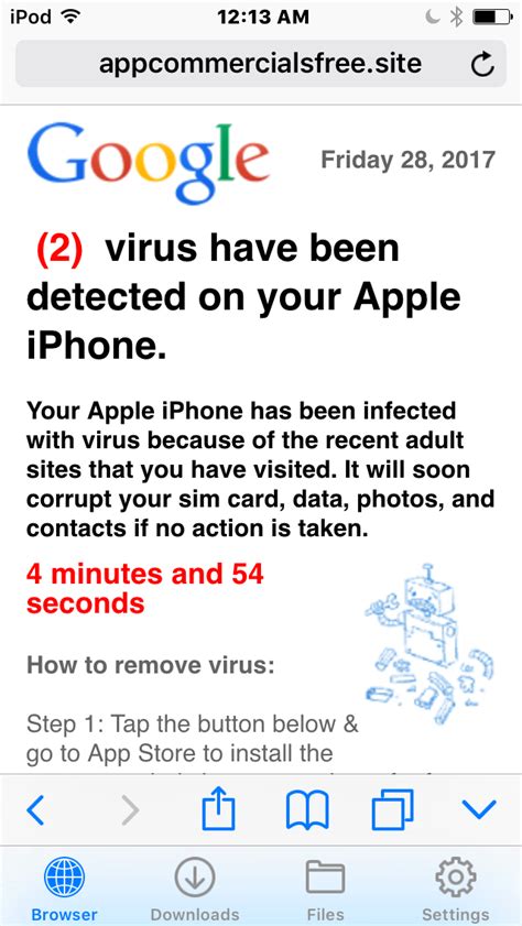 Can iPhone be infected with phishing?