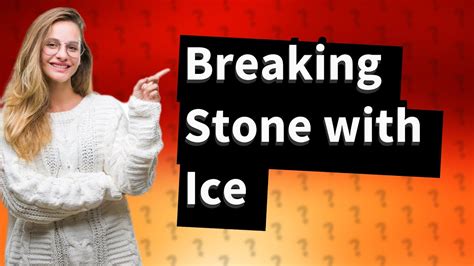 Can ice break concrete?