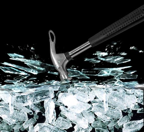 Can ice break through metal?