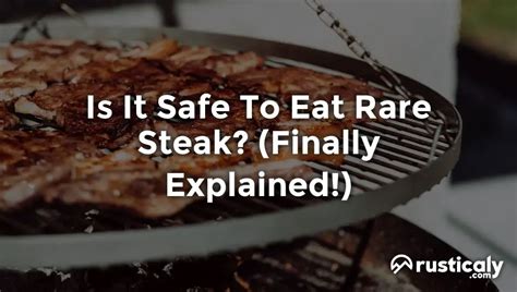 Can kids eat rare steak?