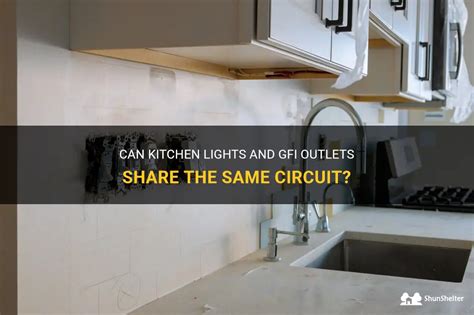 Can kitchen lights be on same circuit as outlets?