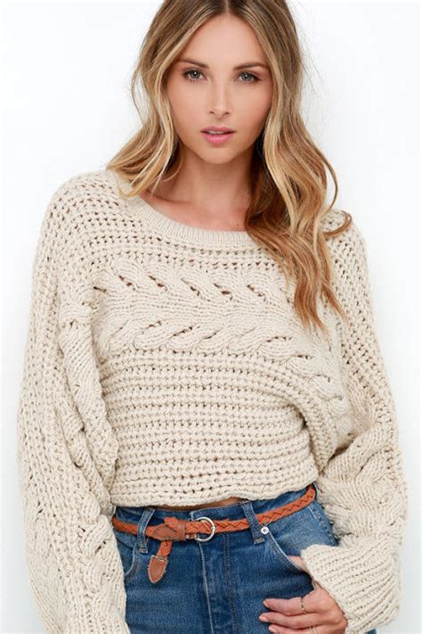 Can knit sweaters be cropped?