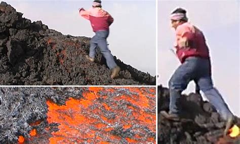 Can lava burn a human?