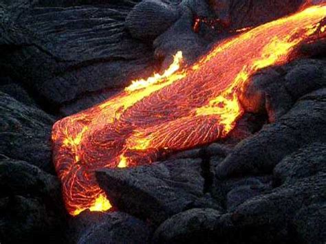 Can lava burn everything?