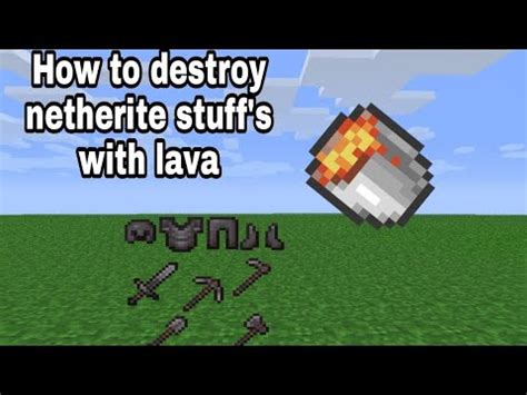 Can lava destroy Netherite?