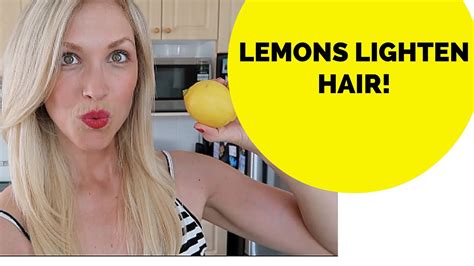 Can lemon lighten your hair?