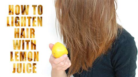 Can lemon really lighten hair?