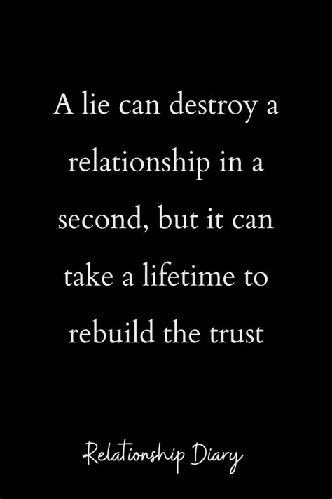 Can lies ruin a relationship?