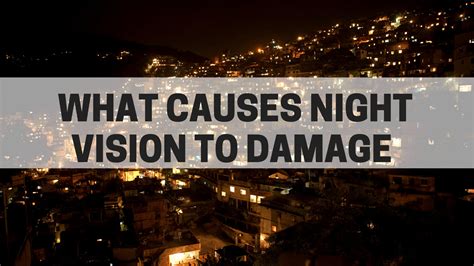 Can light damage night vision?