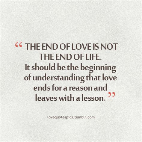 Can love end suddenly?
