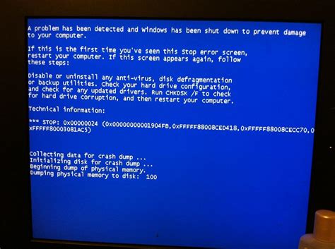 Can low memory cause blue screen?