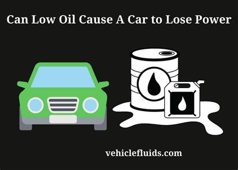 Can low oil cause loss of power?