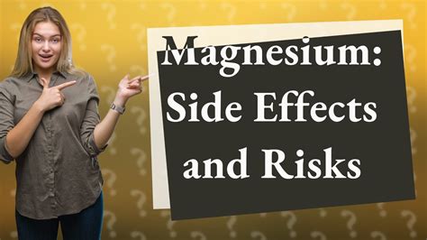 Can magnesium have the opposite effect?