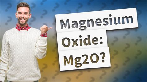 Can magnesium oxide be crushed?