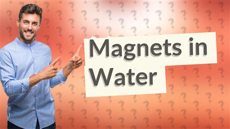 Can magnets go in water?