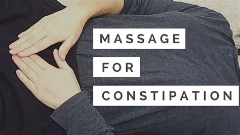 Can massage help constipation?