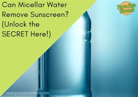 Can micellar water remove SPF?