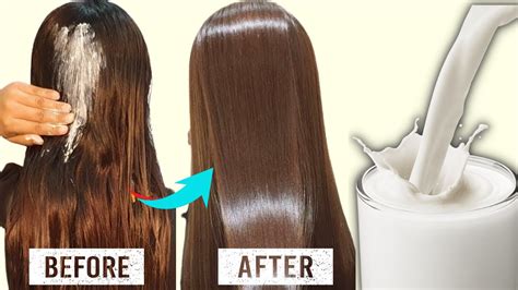 Can milk straighten hair?