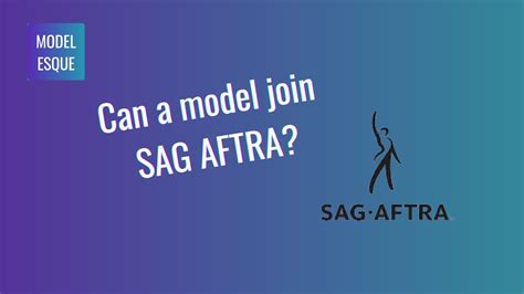 Can models join SAG-AFTRA?
