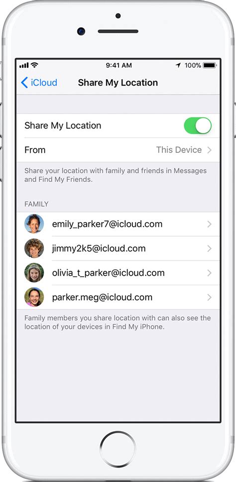 Can my family see my iCloud link?