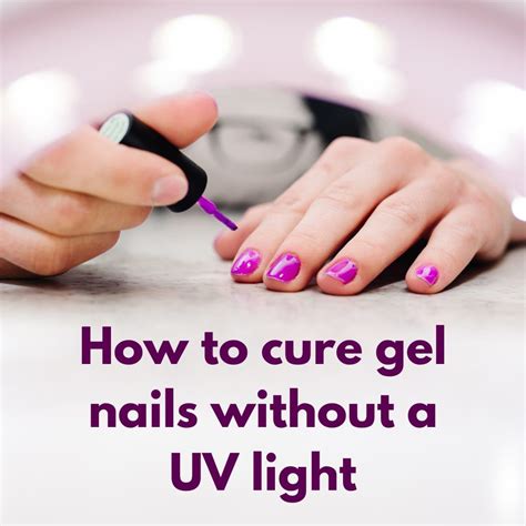 Can nail glue dry without UV light?