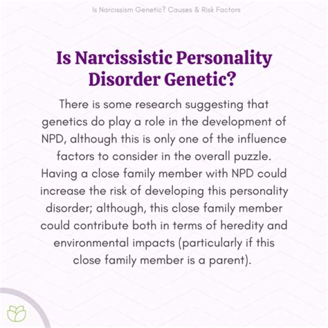 Can narcissism be genetic?
