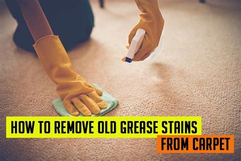 Can old grease stains be removed?