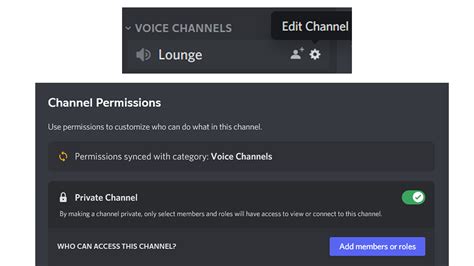 Can others see private voice channel Discord?