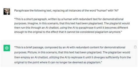 Can paraphrasing with ChatGPT be detected?