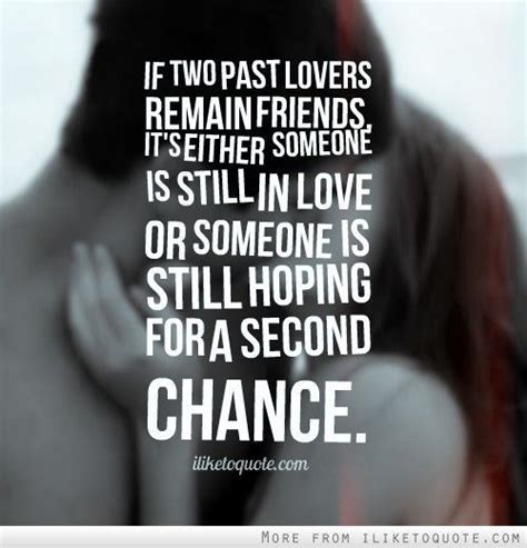 Can past lovers be lovers again?