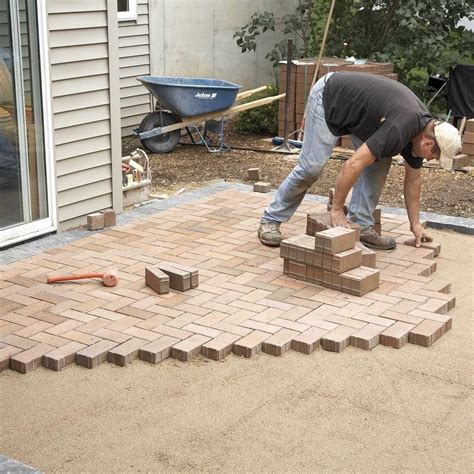 Can pavers be set in cement?