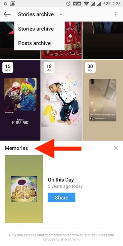 Can people see if you look at Instagram memories?