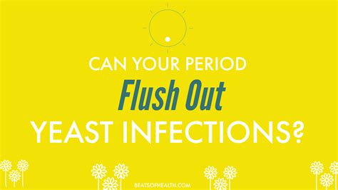Can period flush out yeast infection?