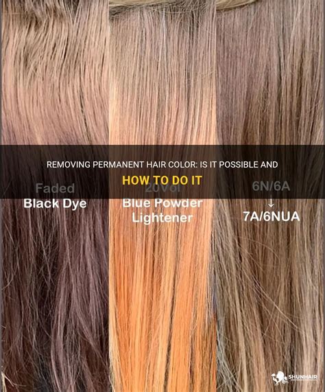 Can permanent hair dye be removed?