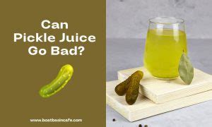 Can pickle juice go rancid?
