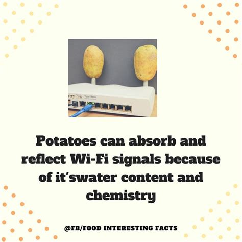 Can potatoes absorb and reflect radio wave signals?