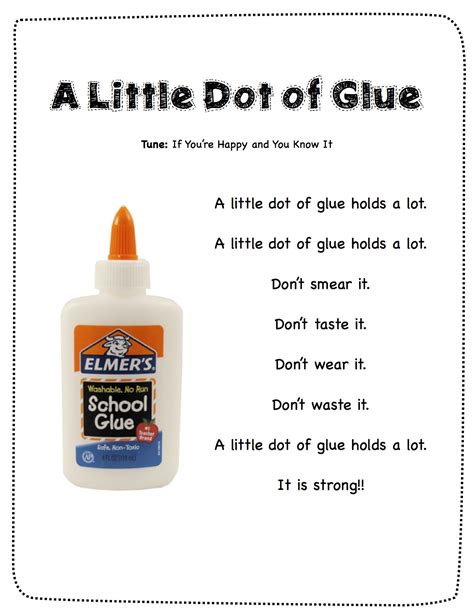 Can preschoolers use glue?