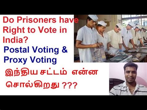 Can prisoners vote in India?