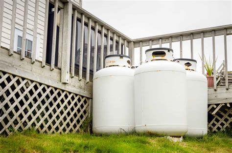 Can propane tanks be stored outside?