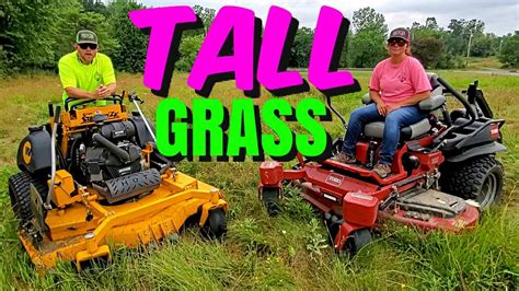 Can push mower handle tall grass?