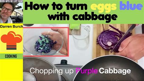 Can red cabbage turn eggs blue?